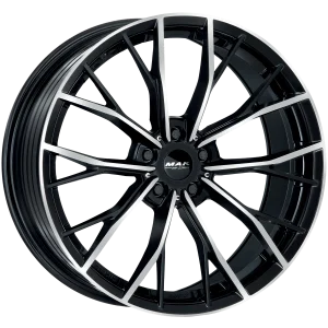 Mak Wheels – priMe D-FF – Black – 19″x9.5″ 39mm – Summer Wheels – F9590PKBM39WS2X